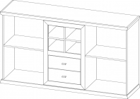Комод 2Д2Ш Орегон