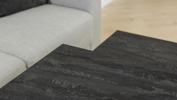 Столик Квадро S вугільний камінь 4