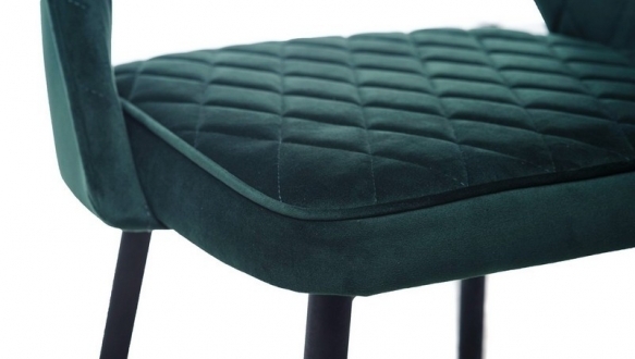 Стул полубарный B-125 изумрудный велюр 8