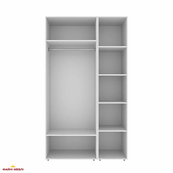 Шкаф распашной комбинированный двухдверный Art In Head №11 Light, ширина 120 см 6 Шкаф распашной комбинированный двухдверный Art In Head №11 Light, ширина 120 см 6