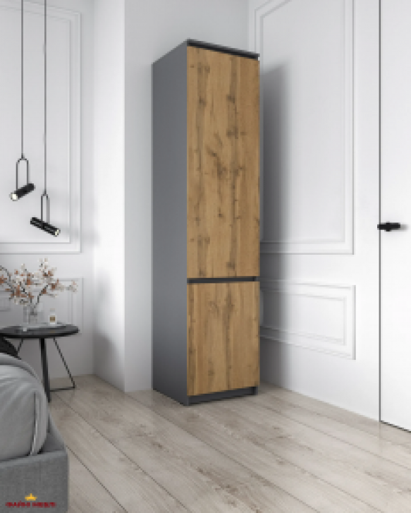 Шкаф Морели Т217 антрацит/аппалачи с полками 50 см