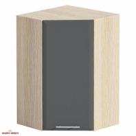 Шкаф верхний В60х60.72.1Д/В60х60.92.1Д кут. Хай-Тек глянец перламутр