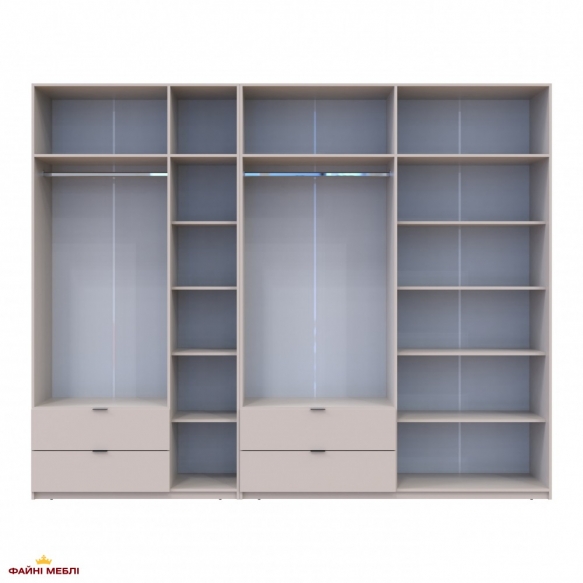 Шафа для одягу Дорос Лукас кашемір 7 дверна 300 см 2