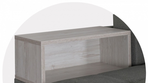 Диван Доміні з полицями Egger 8