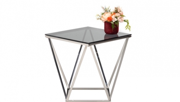 Стол кофейный CP-2 тонированный + серебро 3