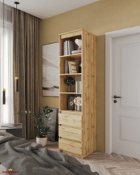 Шафа Морелі Т219 аппалачі з полицями та шухлядами 50 см