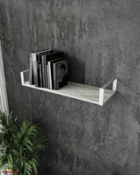 Полка настенная бетон/белый XR21