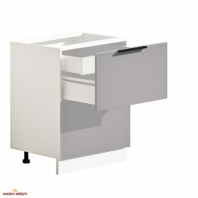 Тумба нижня Н60.82.2Я+1Я внутр. Лофт глянець