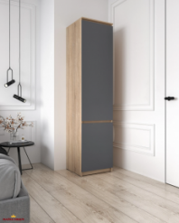 Шкаф Морели Т218 сонома/антрацит со штангой 50 см