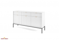 Комод Белый/Черные ножки KSZ154 Nova