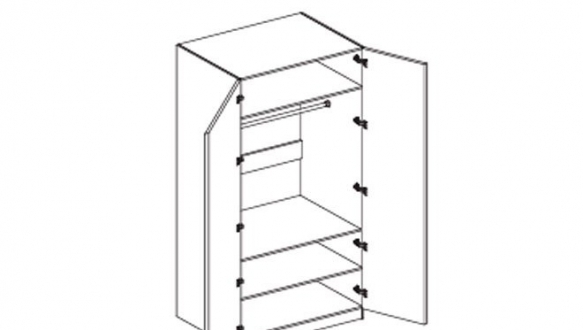 Шкаф 2Д Полина Новая 2