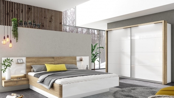 Ліжко 180 (без вкладу, з освітленням LED) Барі 3