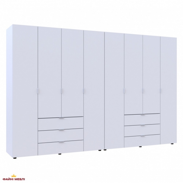 Шафа Дорос Гелар білий 8 дверна 310 см 5