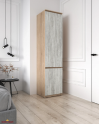 Шкаф Морели Т218 сонома/бетон со штангой 50 см