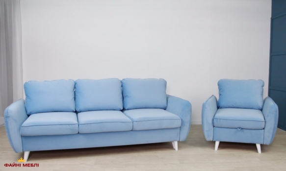 Диван раскладной еврокнижка Хеннеси Мебель Стиль 229 × 103 см 2