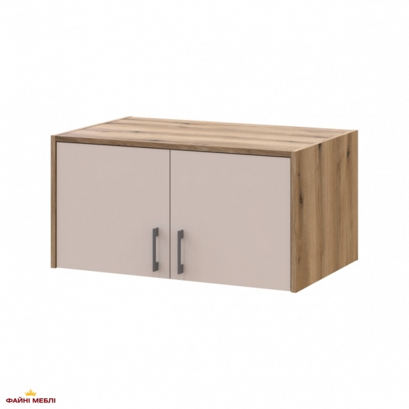 Шафа для одягу Дорос Ронді кашемір з дзеркалом та антресоллю 2 дверна 82 см 4