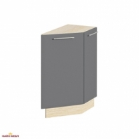 Тумба нижня Н30.82.2Д кут. пряма двер. не гнут. Хай-Тек глянець перламутр