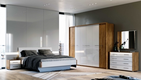 Шкаф 6дв глянец Ники 1