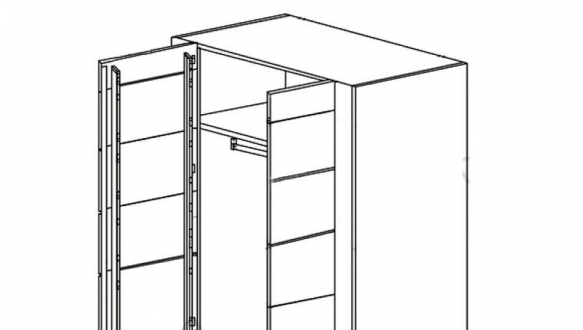 Шкаф 70 VELVET 1