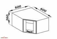 Антресоль А 60х60 Домініка