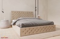 Ліжко м'яке з натурального дерева ArborDrev Каліфорнія Сосна