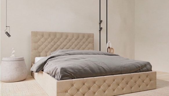 Ліжко м'яке з натурального дерева ArborDrev Каліфорнія Сосна 0