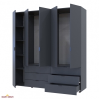 Шафа Дорос Гелар графіт 5 дверна 193,7 см