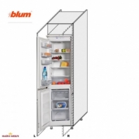 Пенал правый холодильник 60ПХ/2320 Pro Blum Миллениум WG