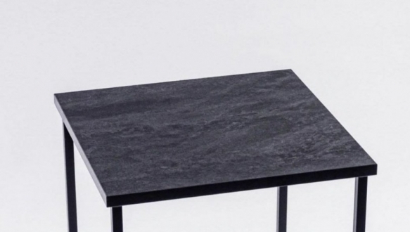 Столик Квадро S вугільний камінь 0