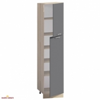 Шкаф П40.214.2Д В.5 для посуды с полками Хай-тек цветная печать