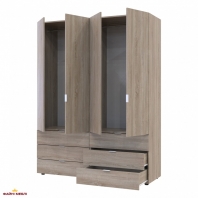Шафа Дорос Гелар дуб сонома 4-х дверна 155 см