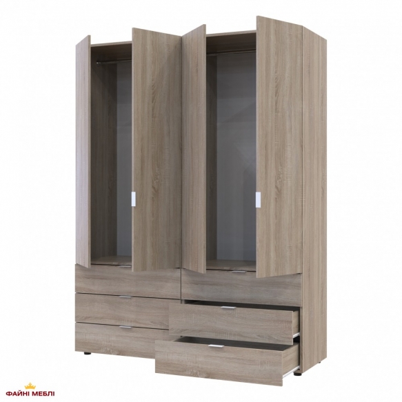 Шафа Дорос Гелар дуб сонома 4-х дверна 155 см 0