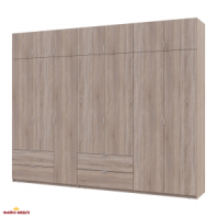 Шафа для одягу Дорос Лукас дуб сонома 7 дверна 300 см