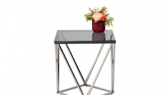 Стол кофейный CP-2 тонированный + серебро 4