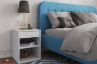 Тумба прикроватная белое Mali М0001