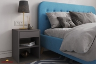 Тумба прикроватная антрацит Mali М0001