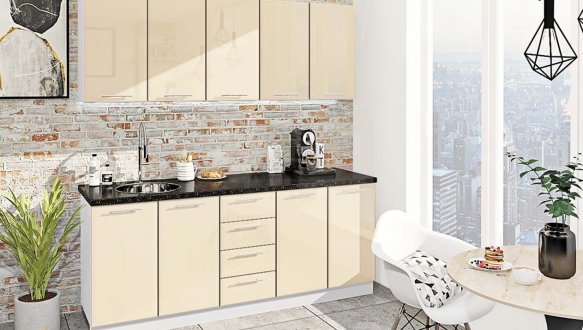 Кухонний комплект Фарбований високий глянець 2,0 м 2