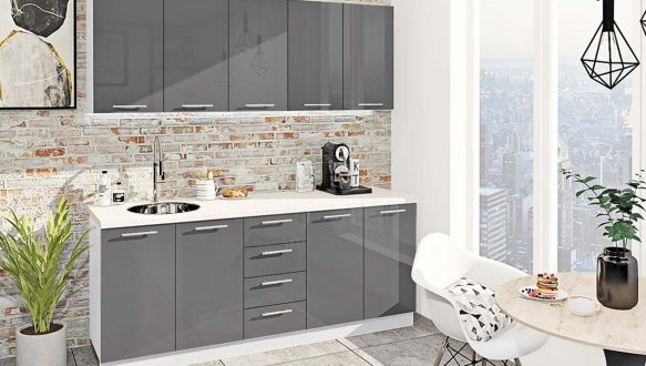 Кухонний комплект Фарбований високий глянець 2,0 м 7