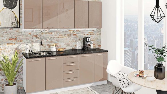 Кухонний комплект Фарбований високий глянець 2,0 м 8