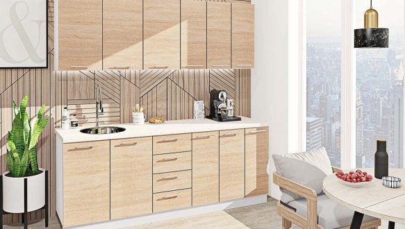 Кухонний комплект Фарбований високий глянець 2,1 м 5