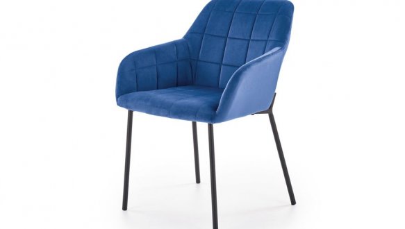 Стілець K-305 синій/чорний