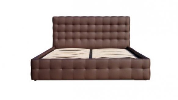 Ліжко м'яке двоспальне Городок меблі Еванс без підйомного механізму