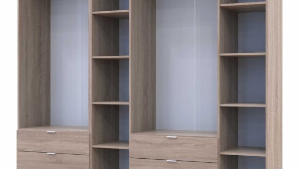 Шафа Гелар 2+4 Дорос 6 дверна дуб сонома 233 см 13