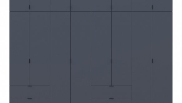 Шкаф для одежды Дорос Лукас графит 8 дверный 320 см 4