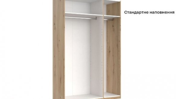 Шафа 3дв Міромарк Тедді 3 дверний дуб артизан 135 см 0