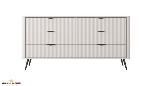Комод 6S/163 Беж/Чорні ніжки Lante 2