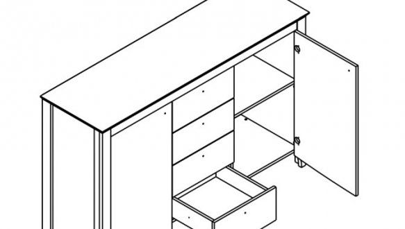 Комод KOM2D4S Каріна 0