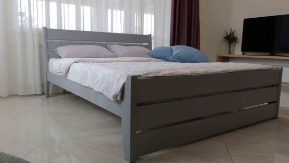 Ліжко двоспальне дерев'яне Дрімка Глорія Бук 0