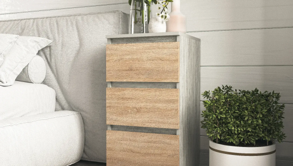 Тумба приліжкова бетон/сонома Т216