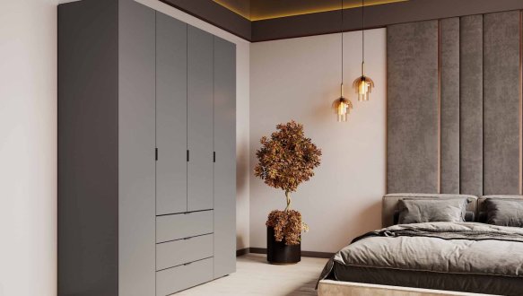 Шафа 4Д Гелар Дорос 4 дверна білий 155 см 1